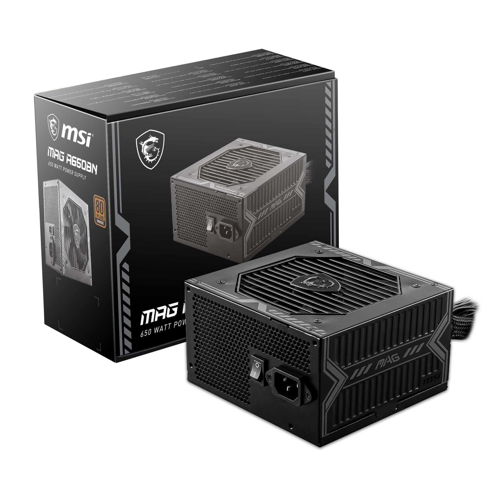 Bloc D'Alimentation Gamer MSI MAG A650BNL 80+Bronze Blanc, Photo boutique Xtreme PC chez Xtreme PC