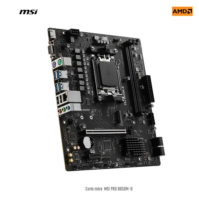 Carte Mère MSI Pro B650M-P DDR5 AM5, Photo boutique Xtreme PC chez Xtreme PC