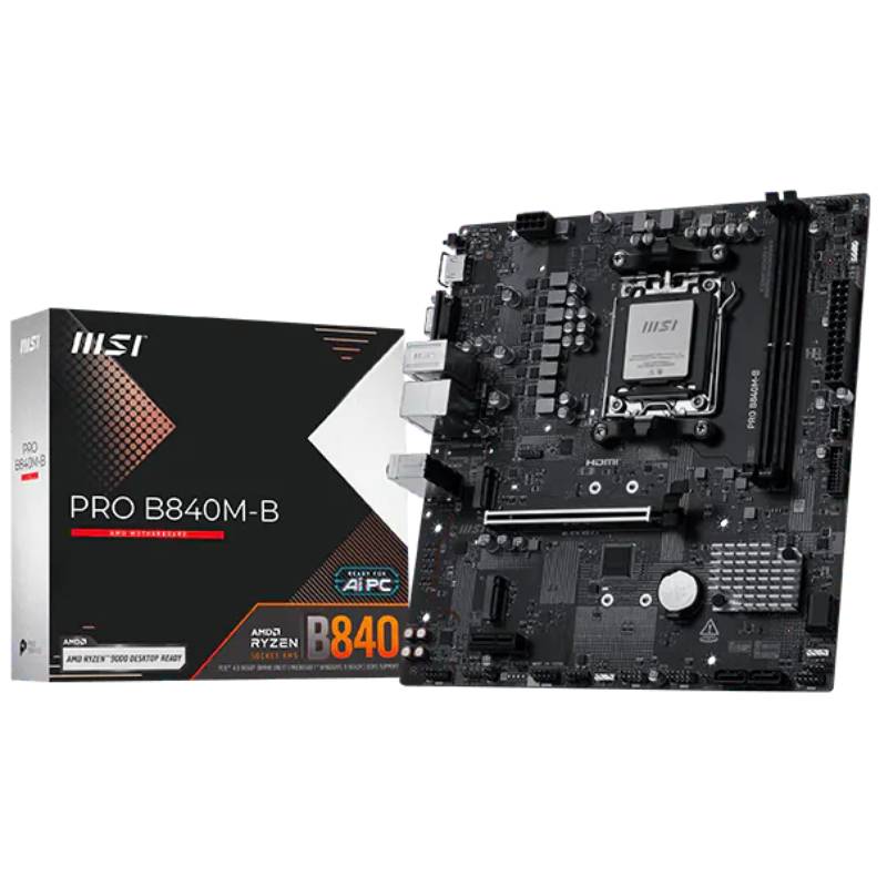 Carte Mère MSI Pro B840M-P Wifi DDR5 AMD AM5, Photo boutique Xtreme PC chez Xtreme PC