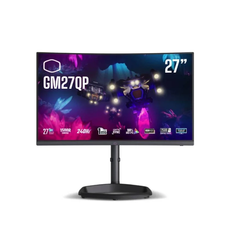 Ecran Gaming COOLER MASTER GM27QP 27" 2K Curved 240 Hz, Photo boutique Xtreme PC chez Xtreme PC