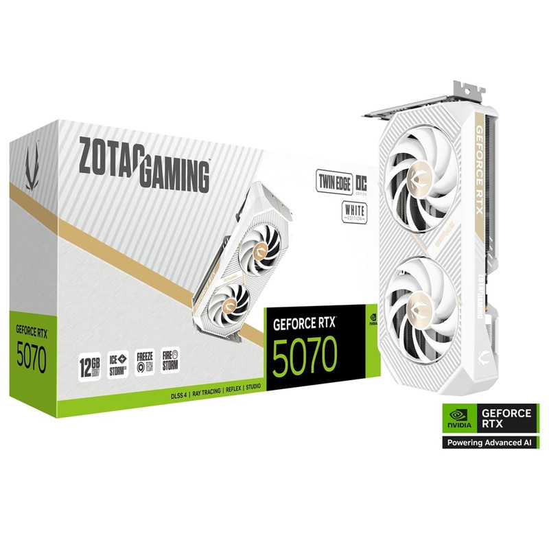 Carte Graphique Zotac Gaming GeForce RTX 5070 12Go GDDR7 Twin Edge OC, Photo boutique Xtreme PC chez Xtreme PC
